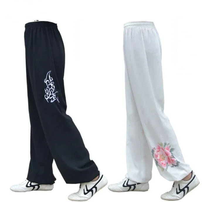 Kung Fu Pants Wing Chun Tai Chi Clothing Martial Arts Yoga Pants Men Women Loose Wushu Artes Marcia