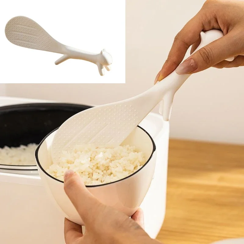 Food-grade Rice Spoon That Is Not Easy To Stick To Rice and Can Stand for Squirrels Serve