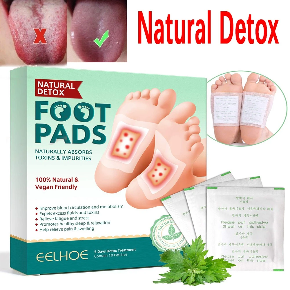 10pcs Deep Cleansing Foot Pads Detox Foot Patches Natural
