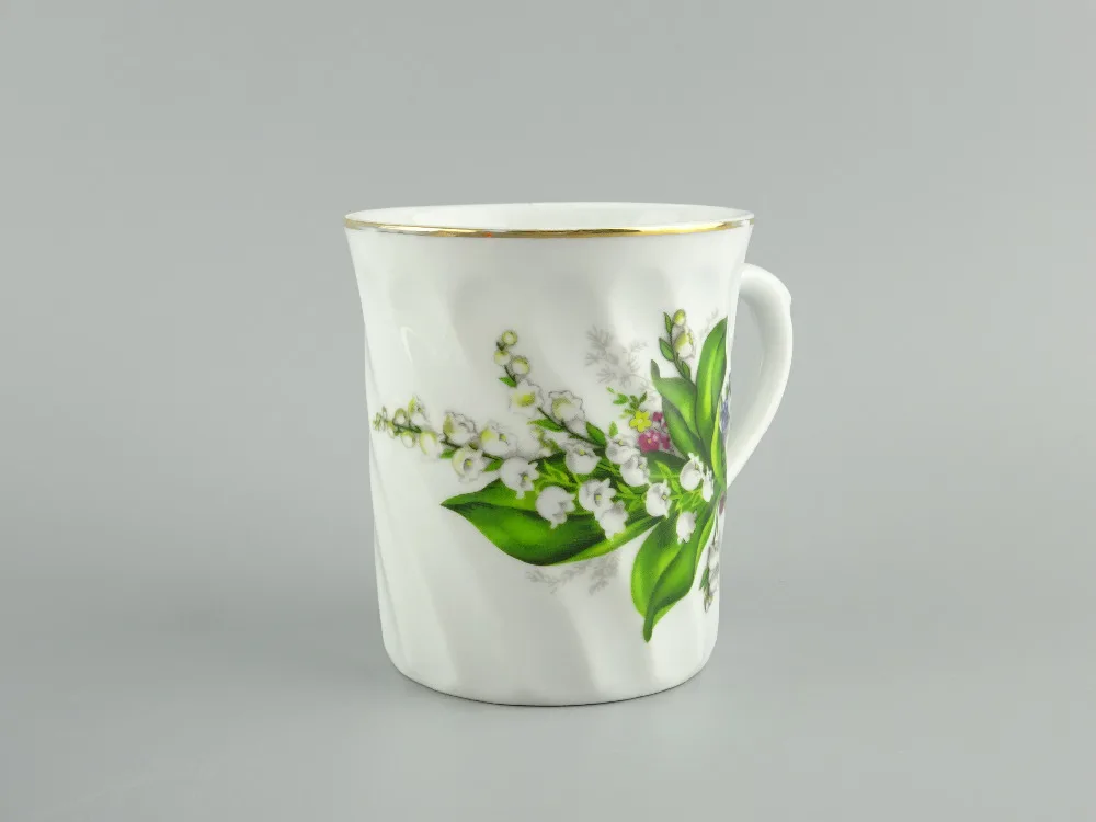 

Chinese Vintage Season Flower Coffee Cup Creative European Phnom Penh Ceramic Printed Cup Drink Gift