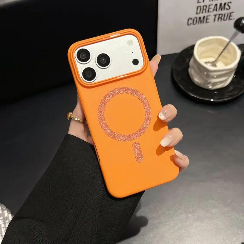 Magstfe Phone Case with Large Hole Lens and Flash Drill Magnetic Coil