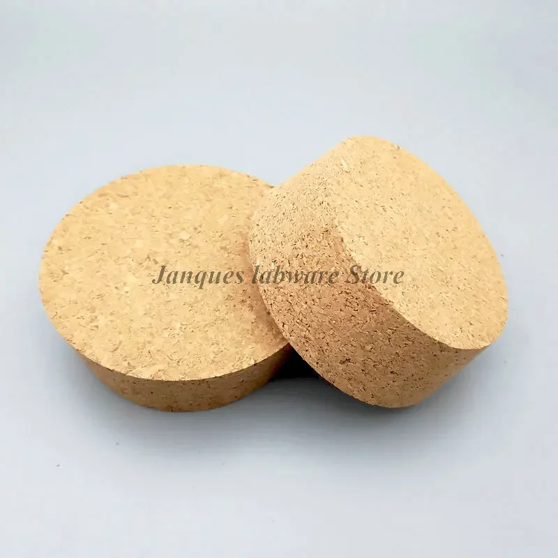 Lab big size Top diameter 51mm to 105mm Wood Cork cap Thermos bottle stopper Essential Oil Pudding Glass Bottle Lid lab bottle stopper 2pcs/lot