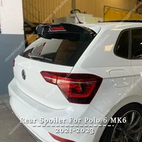 GTI Style Tail Wing Spoiler For Volkswagen Polo 6 MK6 2018-2021 2022-2025 Car Rear Roof Window Trunk Wings Lip Splitter Bodykits 1