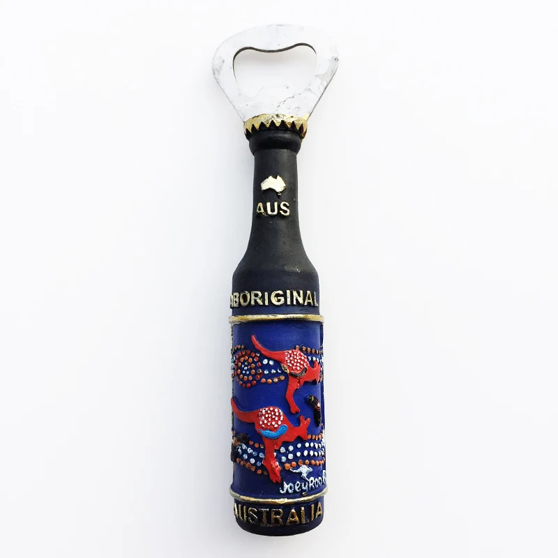 

Fridge Magnet Attraction Australian Kangaroo Bottle Opener Creative Decoration Crafts Tourism Souvenir Message Sticker