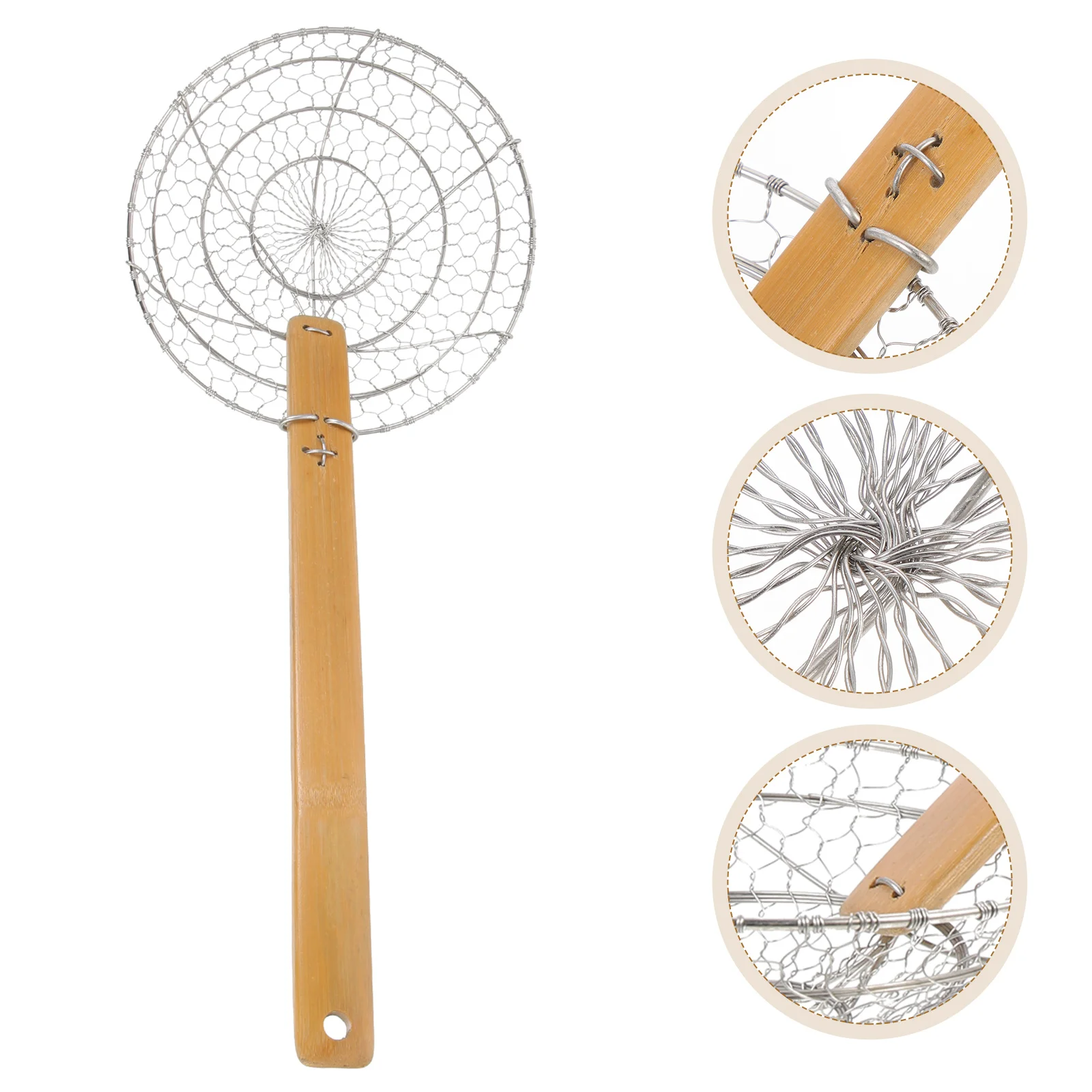

Stainless Steel Strainer Colander Sieve Noodle Pasta Strainer Steaming Basket Skimmer Spoon Mesh Filter Scoop for Spaghetti Tea