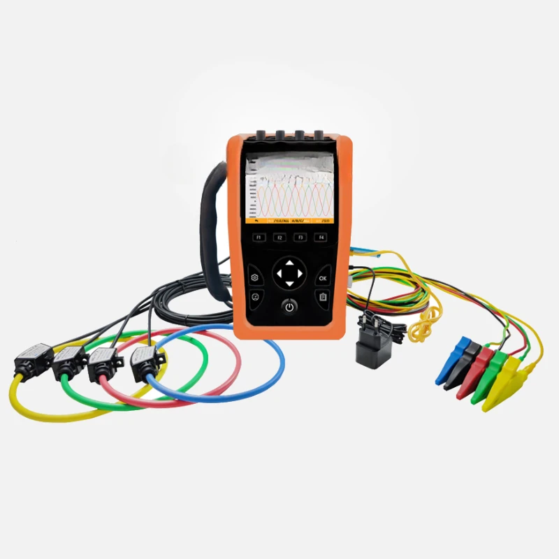 Energiekwaliteitsanalysator Energieverbruik Monitoring Driefasige Macht Harmonische Handheld Golfvorm Opname Mi550