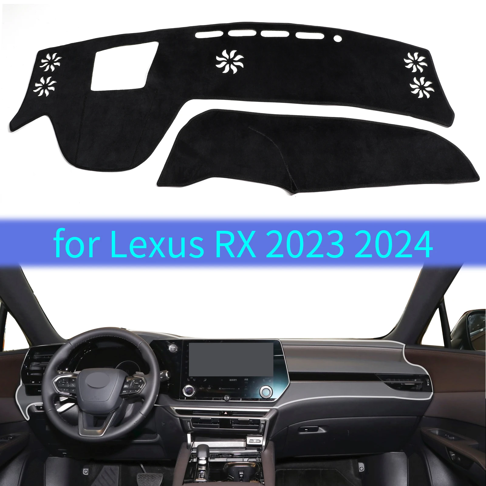 Dash Mat Dashmat for Lexus RX 2023 2024 Dashboard Pad Cover Sunshade