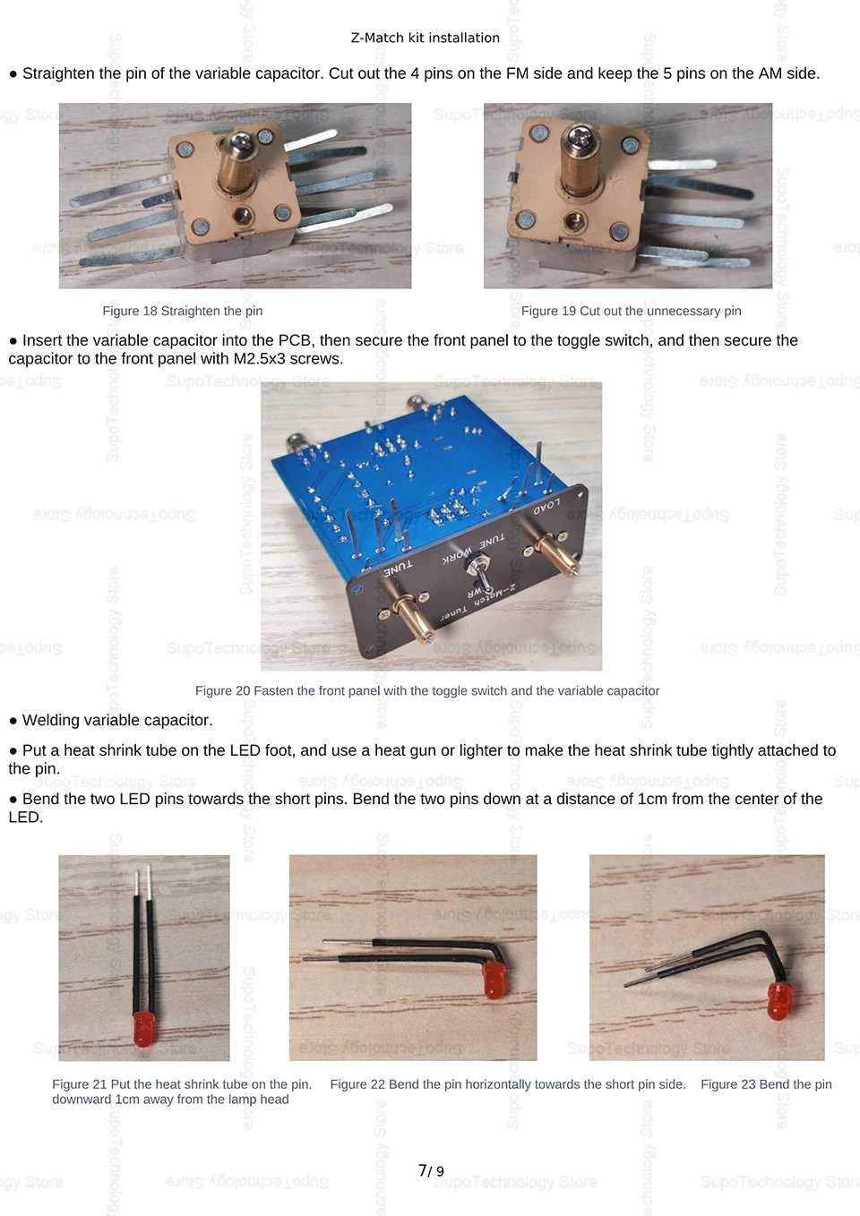 Sintonizador Manual QRP Z-Match Para Antenas De 3 A 28 MHz, Potencia Nominal De 5W (intermitente 10W), Con Conector BNC Y Rango De 25 A 2500 Ohmios