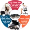 Cushion Non Slip Orthopedic Memory Foam Prostate Cushion for Tailbone Sciaticaback Pain Relief Comfort Chair Car Seat 2