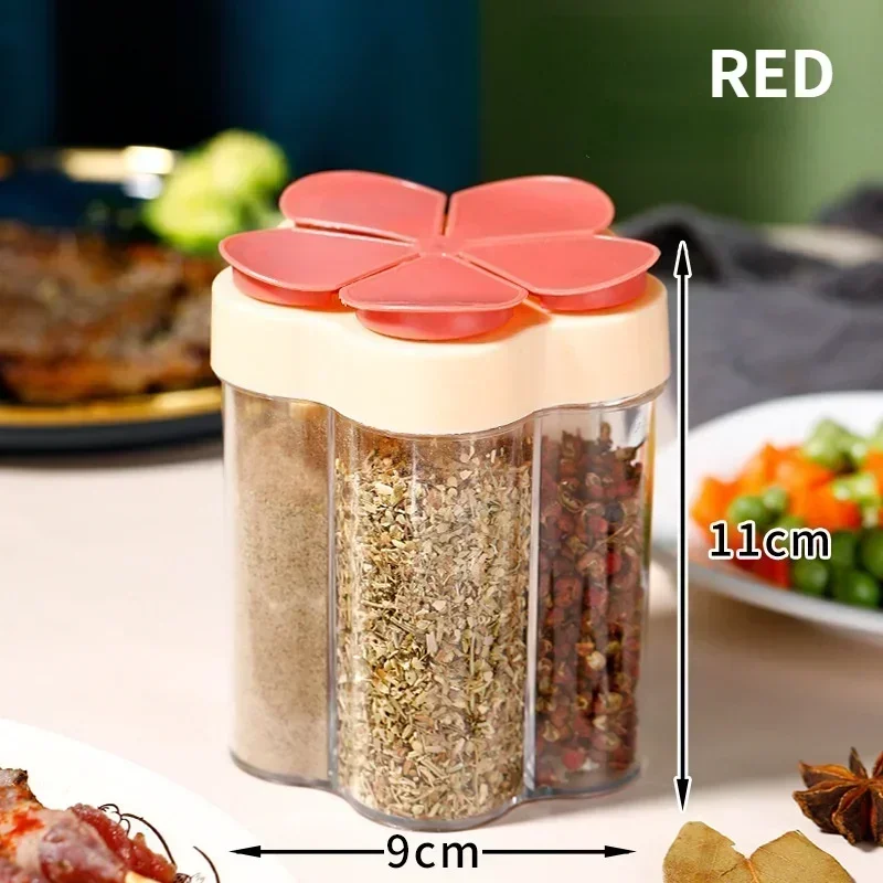 Seasoning Jar Plastic ContainerSeasoning Bottle Spice Organizer Outdoor Camping Seasonins Containers Kitchen Gadget Sets 2025