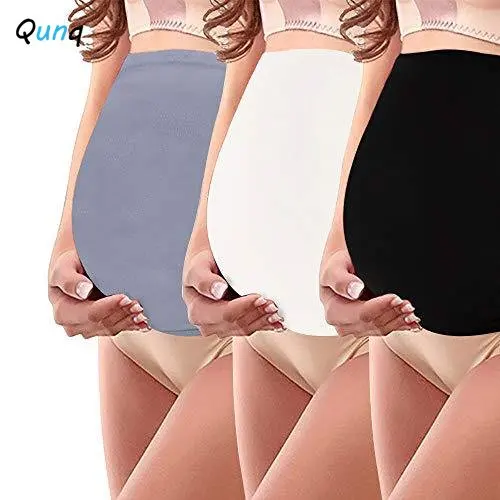 Qunq Maternity Underwear Woman Abdominal Support Band Seamless Sporty Abdominal Exercise Waist Support Band During Pregnancy