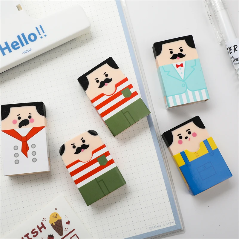 Pencil eraser Kawaii Carton Old Man Cute Rubber