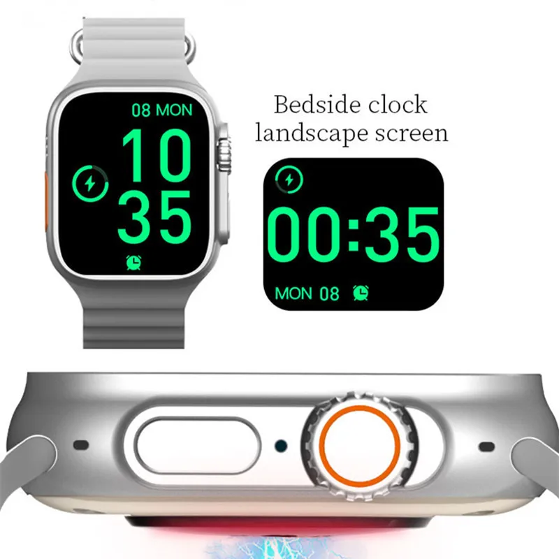 X8 + Ʈ Ʈ ġ IWO ø 8 2.08 ġ BT ȭ AI    49MM ߿  Smartwatch