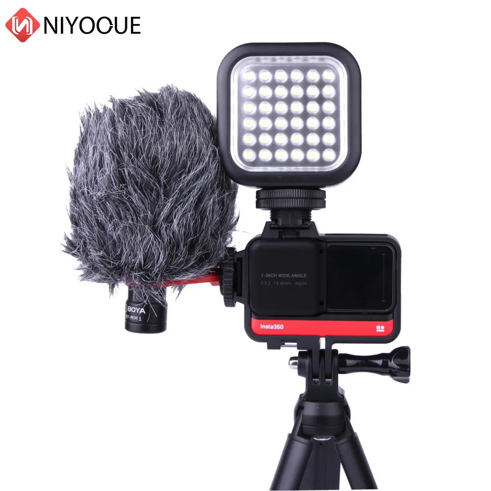 충격 방지 플라스틱 보호 케이스 프레임, 360 ° 파노라마 렌즈 보호기, DJI Insta360 One R 액션 카메라용 액세서리