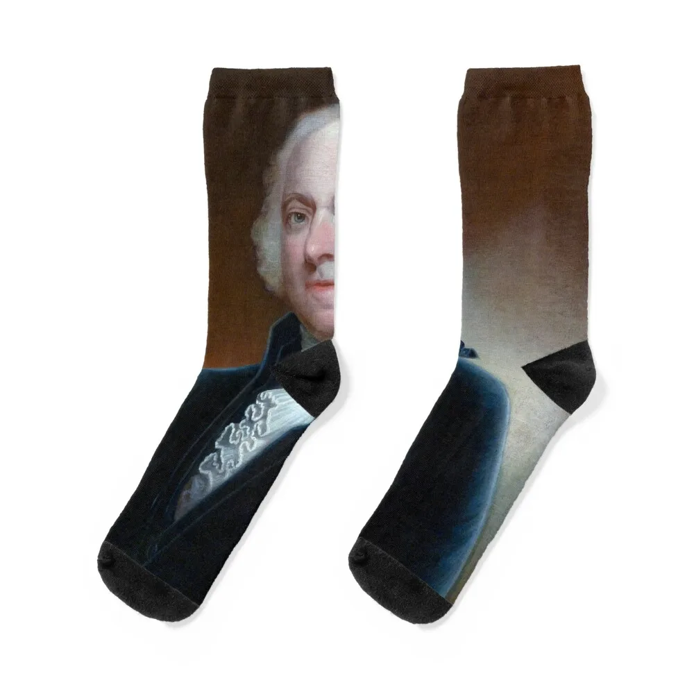 

President John Adams Socks christmass gift cartoon Men's Socks Women's