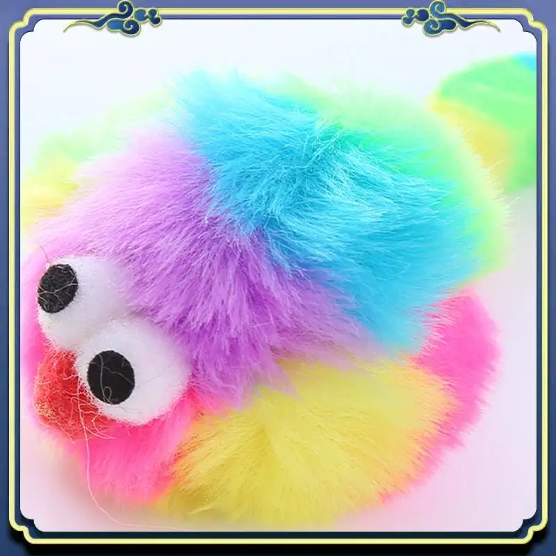 10 Piece Rainbow Plush Mouse Toy Pet Supplies As Shown Includes Rattonite Bite Resistant Interactive Play