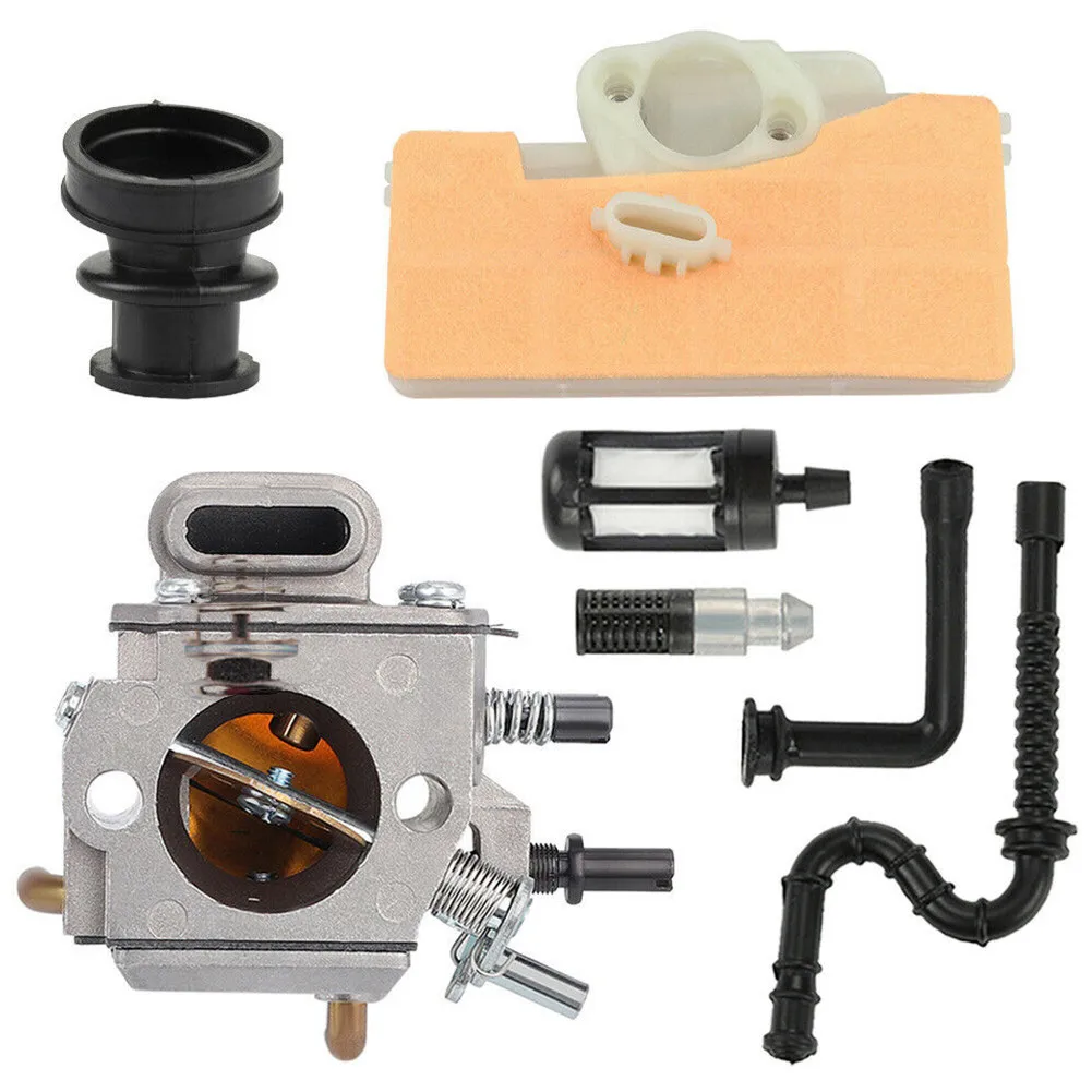 Carburetor Kit For Stihl 029 039 MS290 MS310 MS390 MS 290 310 390 Chainsaw 1127 120 0650 Engine Power Tool Replacement Parts clutch drum sprocket rim oil pump worm gear for stihl ms290 029 ms390 039 ms310