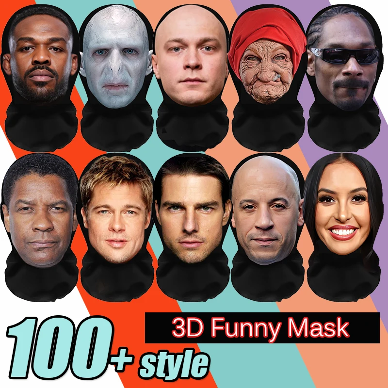 Funny Face Mask for Role Play and Masquerade Costumes