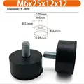 M6x25x12x12