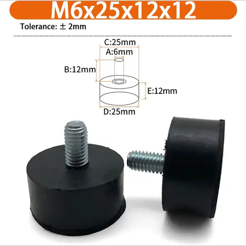 M6 M8 M10 Rubber Adjustable Feet Pad Feet Pad With Screw Table Chair Balck Leveling Foot Pad Furniture Leg Anti-shock Protection - Image 9