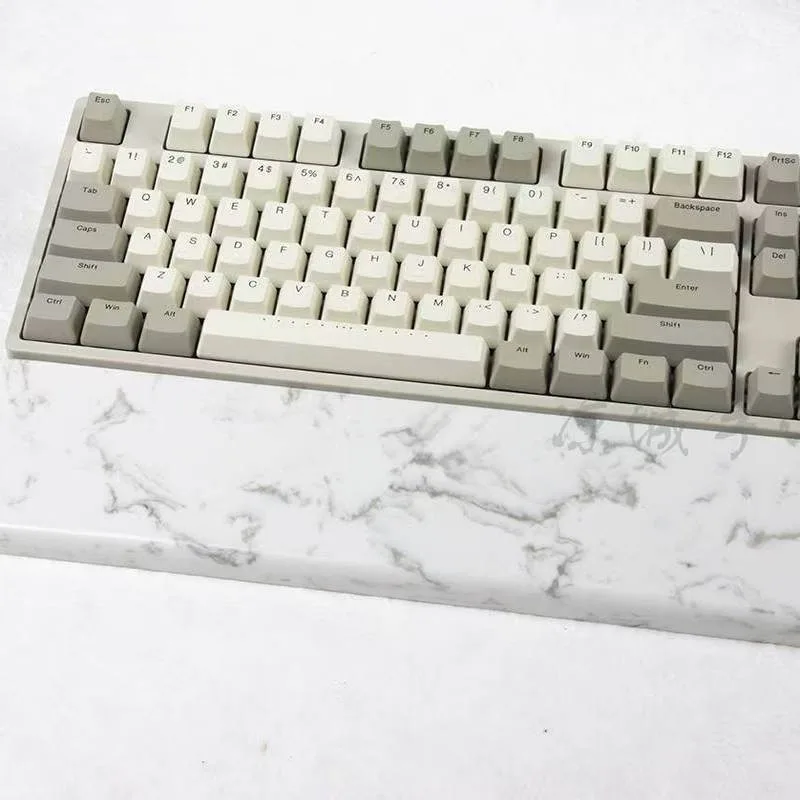 ホワイトクォーツキーボードパームレストカスタムメカニカルキーボード