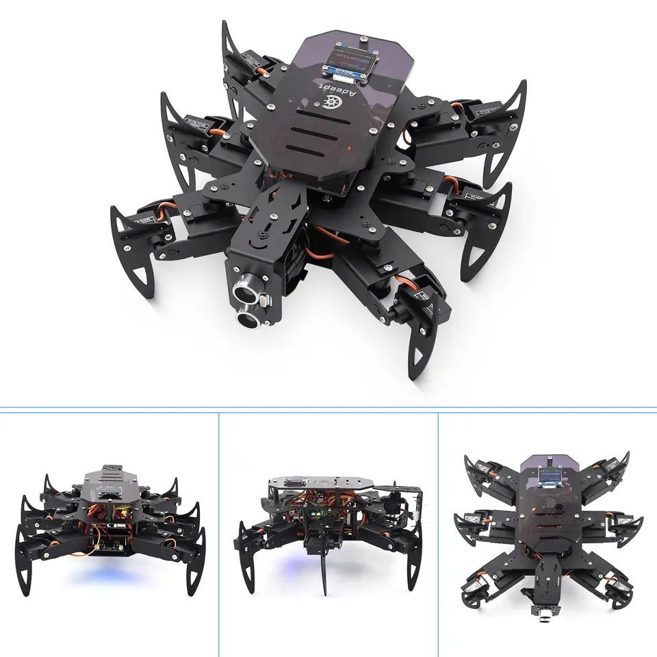 Adeept Ultimate Hexapod Spider Robot Kit, Metal Body, Arduino Programming, WiFi/IR Remote Control with OLED Display image 5