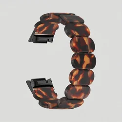 Resin Sport Elastic Strap Replacement Wristband Bracelet for Fitness Watch Accessories (Brown)