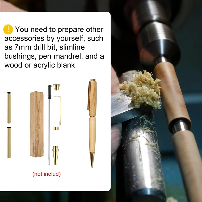 LC-40Pcs 7Mm 슬림 펜 펜 전송 교체 액세서리 DIY 펜 만들기 사무 용품 친구 선물