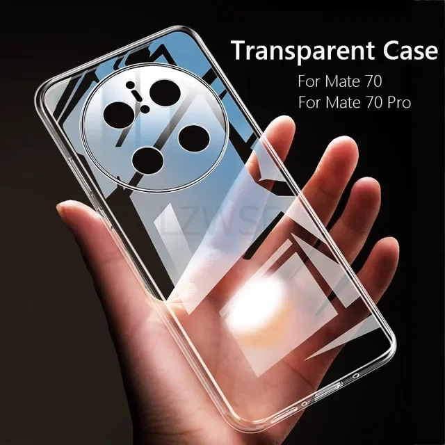 Clear Transparent Slim Soft TPU Phone Case