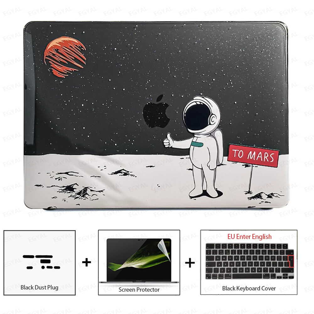 Sleek Laptop Case with Dust Plug, Screen Protector & Keyboard Cover