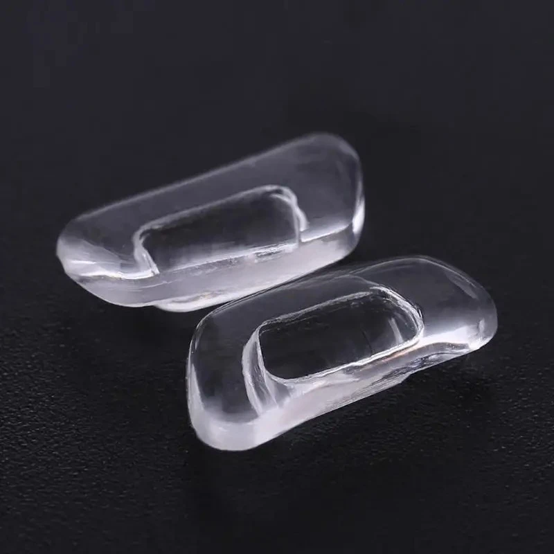 5쌍 실리콘 안경 코패드, 부드럽고 편안한 안경 코패드, 길이 13mm, 너비 7mm, 안경용 미끄럼 방지 인서트