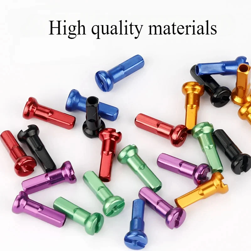 Bicycle Spoke Cap 50/100pcs for 14G 2mm Spoke MTB Road Bike Colorful Wheel Nipple Bike Accessories