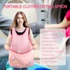Crossed Strap Design Laundry Apron Outdoor Home Washable Drying Clothes Bib Laundry Supplies 3