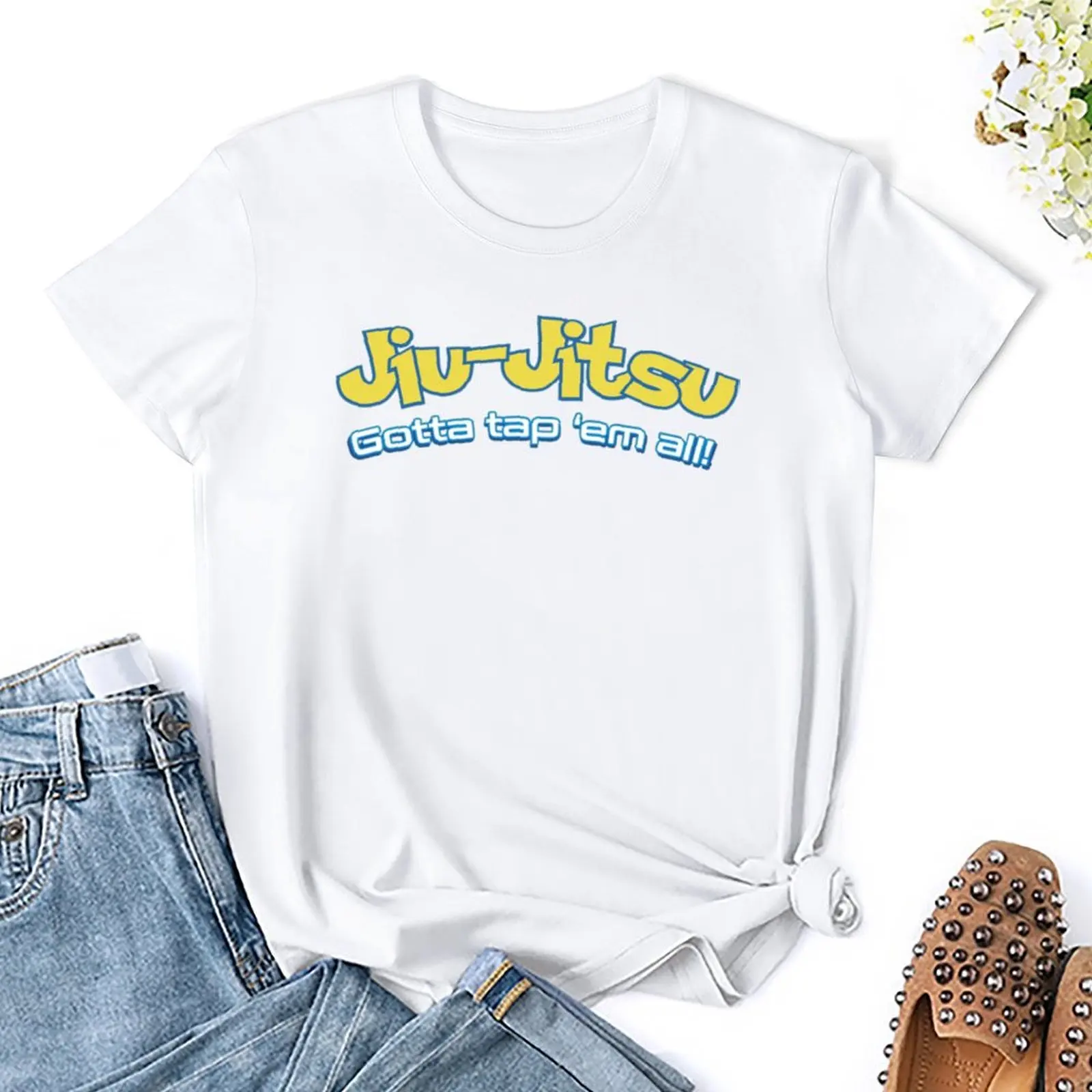 Fresh Brazilian Jiu Jitsu Must Tap Em All (Bjj) Essen T-Shirt Motion Top Tee Premium Humor Home