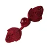 5 Pairs Chinese Knot Button Cheongsam Buttons Tang Suit  with Faux Jade Bead Knot Fastener DIY Handcraft Clothing Accessory 6