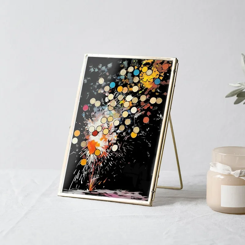 4PCS/set DIY Hand Drawn Glow Scratch Painting Cardboard Creative draw pictures educational toys drawing toy educational drawing toy