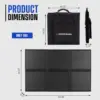 120W Portable Solar Panel Kit Foldable Monocrystalline Solar Panel Kit RV Solar Power Charger with 20A MPPT Charger Controller 4
