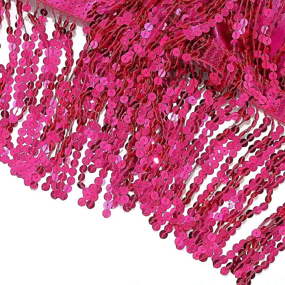 Charming Sequin Belly Dance Bra Shiny Tassel Performance Top Stage Nightclub Show Costumes Festivals