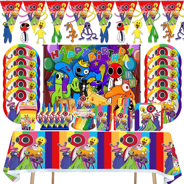 Assiette jetable anniversaire block party lot de 10