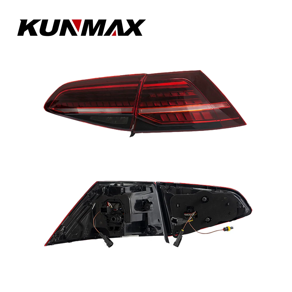 【動作確認済】 ゴルフ7テールランプ7.5風 LEDテールランプ スモークTSI gfunktion_ve564