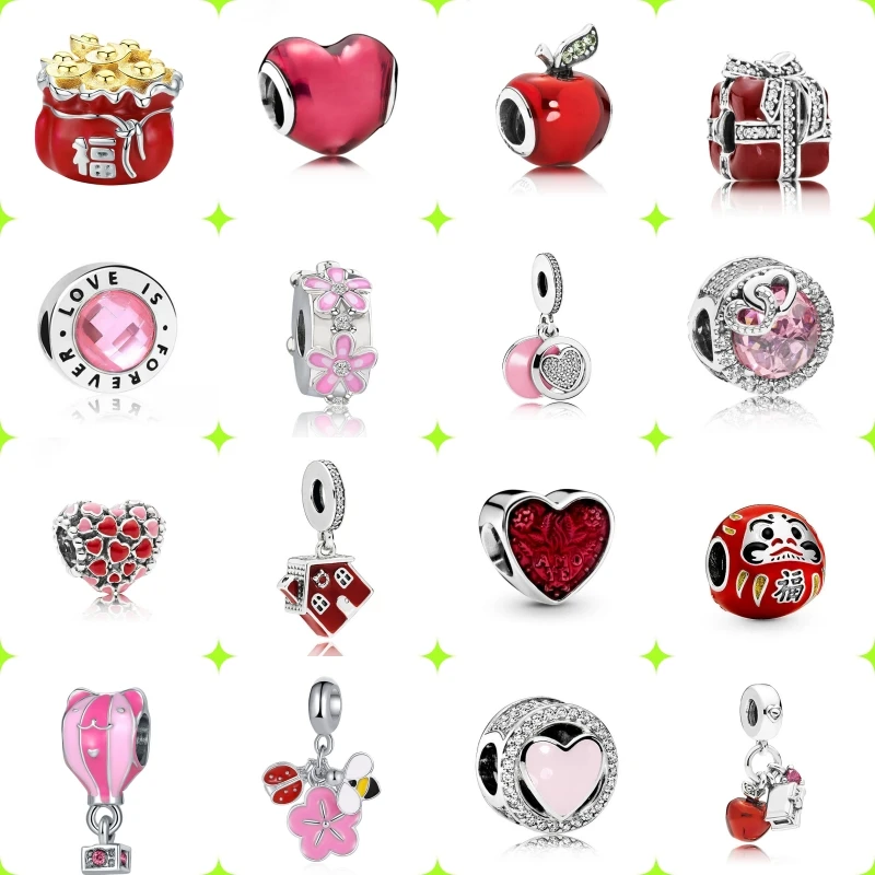 

Pandora New Original Wishing Beads, Love Healthy Wealth Beads, Suitable for Original Pandora Women's Bracelets DIY Jewelry