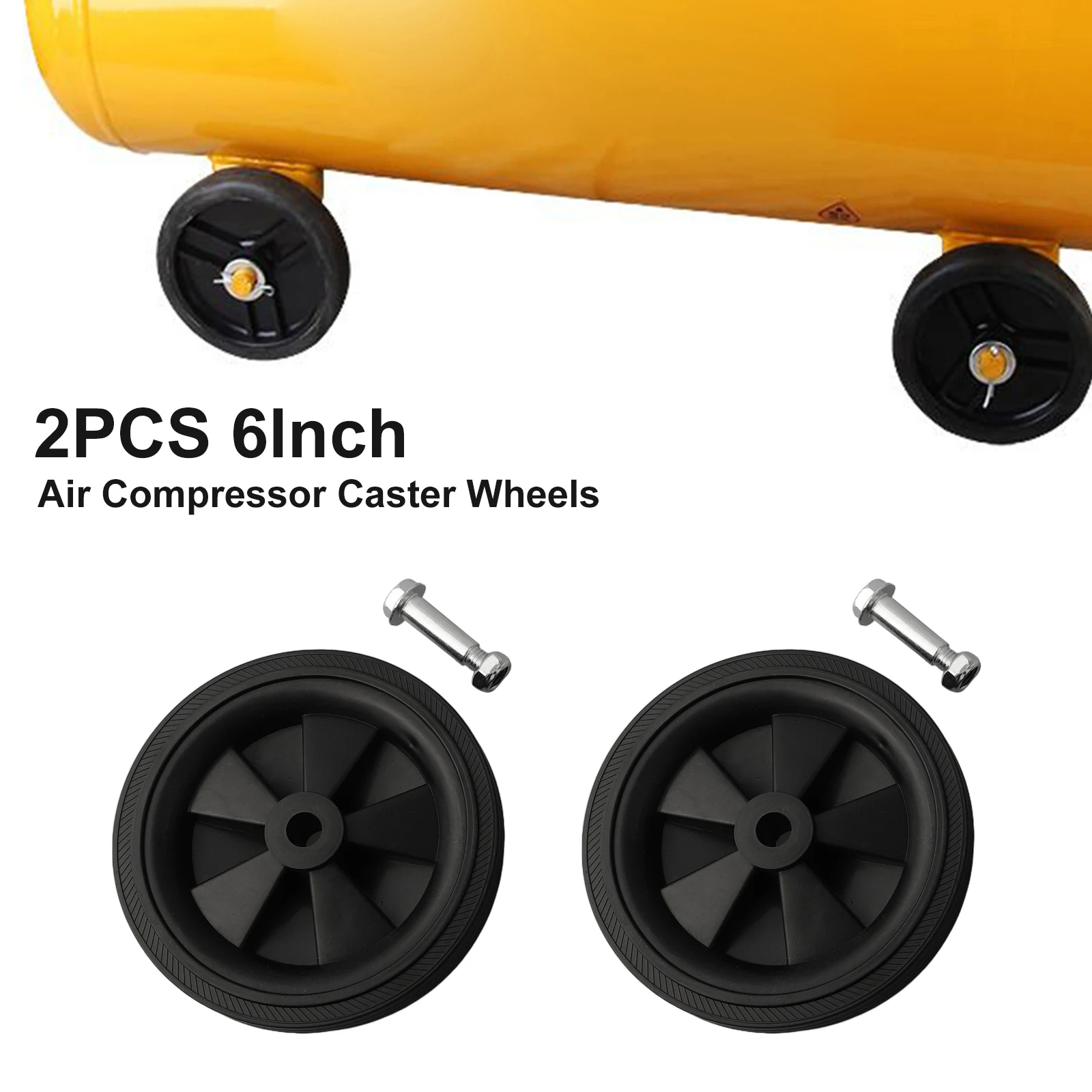 Air Compressor Accessories Caster Wheels Wheels With Screws Brand New For Air Compressors For Oil-free Machines