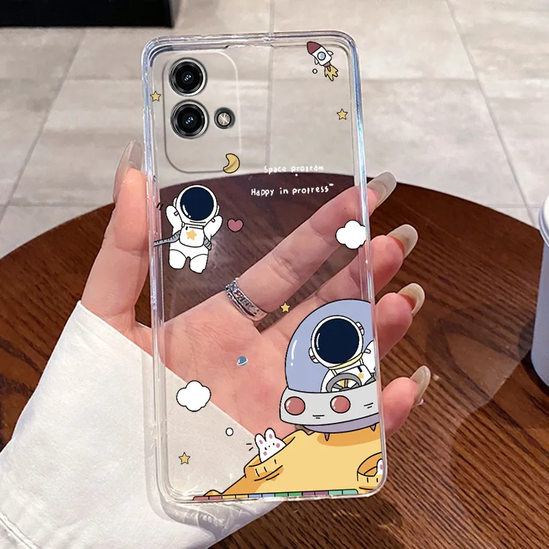 Aesthetic Cute Cat Transparent Soft Silicone Protective Phone Case