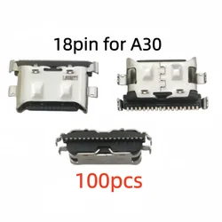 Universal Micro Type C USB Charging Dock Connector, 16 - pin/18 - pin (100pcs 18pin A30)