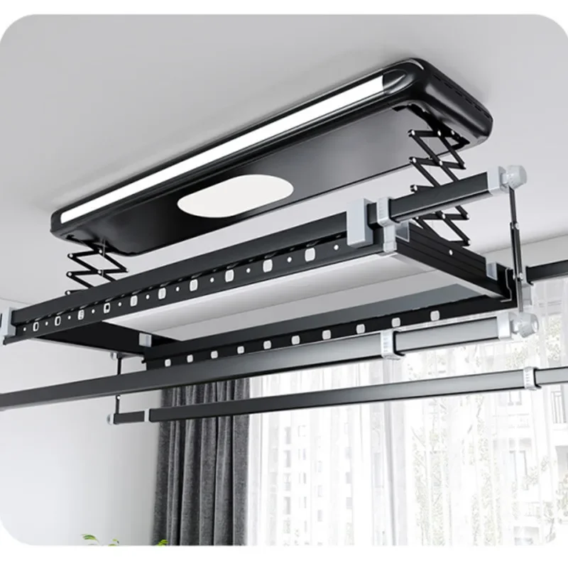 Intelligent Electric Drying Clothes Rack Four-bar Telescopic Lifting Remote Control Drying Machine Aluminum Alloy 2