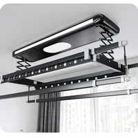 Intelligent Electric Drying Clothes Rack Four-bar Telescopic Lifting Remote Control Drying Machine Aluminum Alloy 2