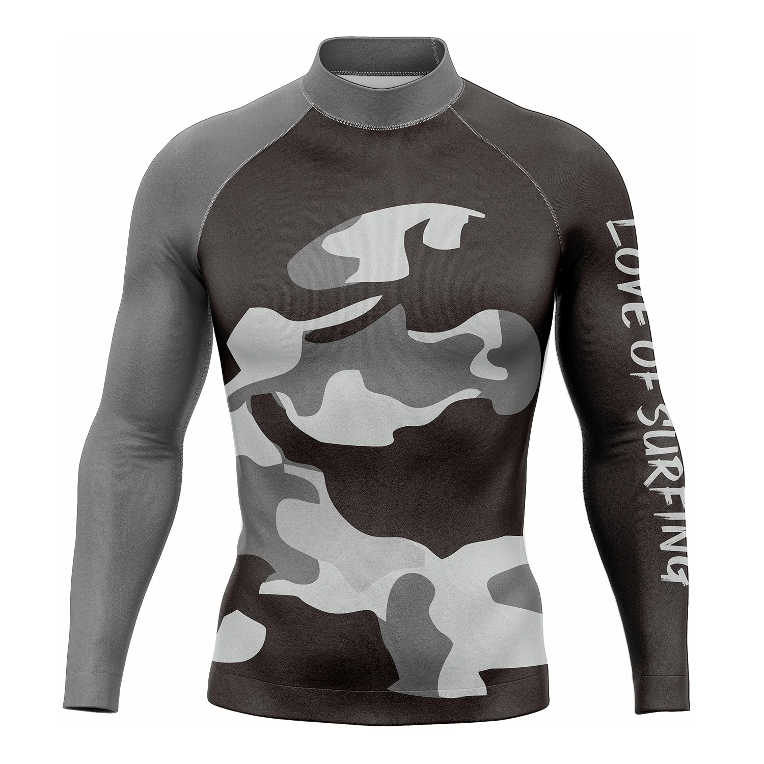 Love Of Surfing Men's Long Sleeve Surf Clothing Rash Guard High Breathable Quick Dry Swimming Shirts Beach Wear Camiseta Surf