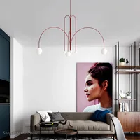 Italian Led Iron pendant lights Bedroom Living Room 5