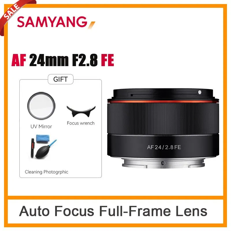 Samyang Af 24Mm F2.8 Fe Full Frame Obiettivo Per Fotocamera Grandangolare Per Fotocamera Sony Fe/E Mount