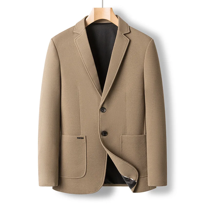 Casual Suit Men High Elastic Non-ironing Small Suit Spring and Autumn Top Casual Jacket Business Mens Clothing